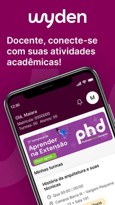 Wyden Docente Screenshot