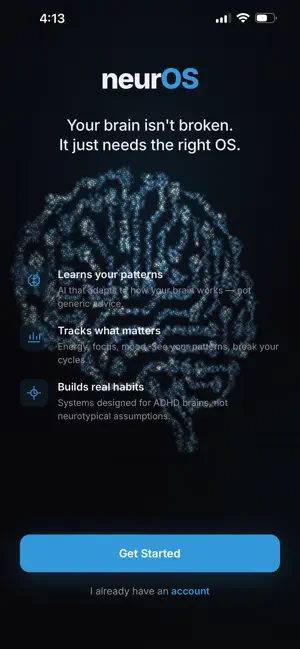 neurOS - ADHD Coach screenshot 1