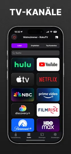 Screenshot von Universelle TV-Fernbedienung auf dem iPhone 4
