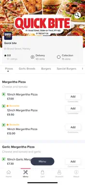 Quick Bite Online screenshot 2