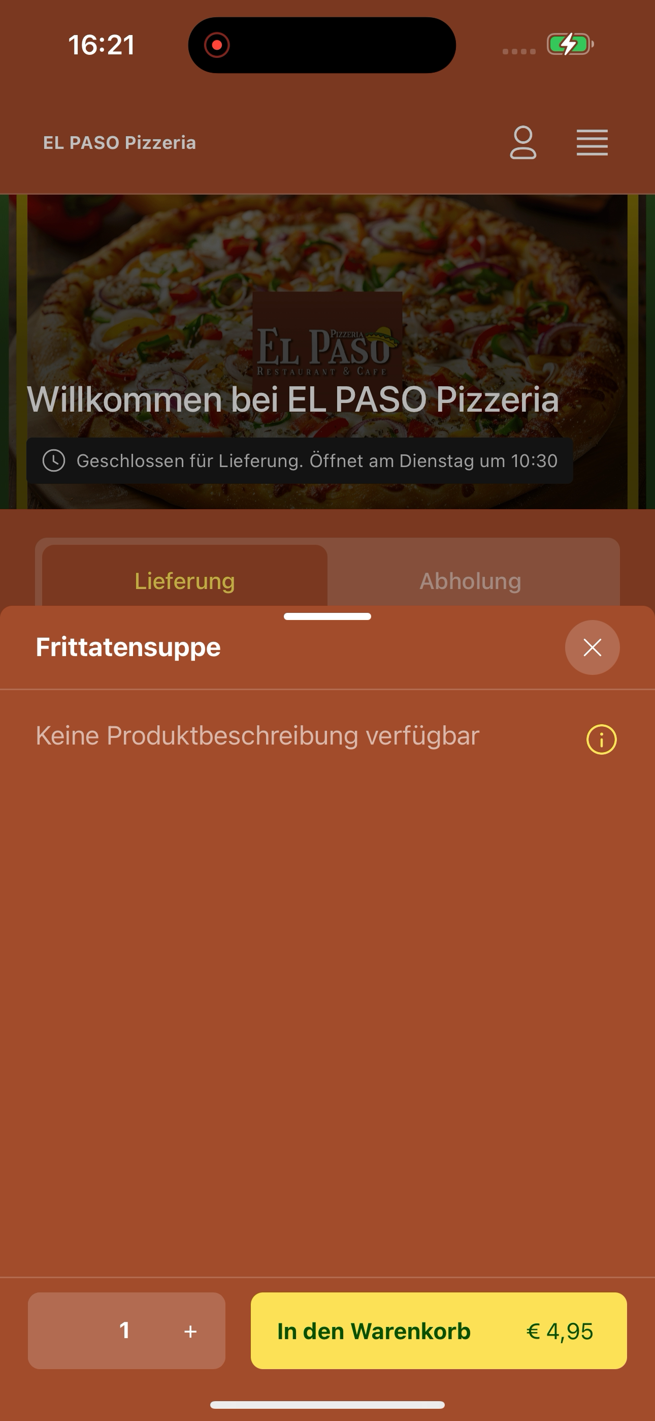 EL PASO Pizzeria screenshot 7
