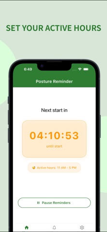 Posture Reminder:Health Habits screenshot