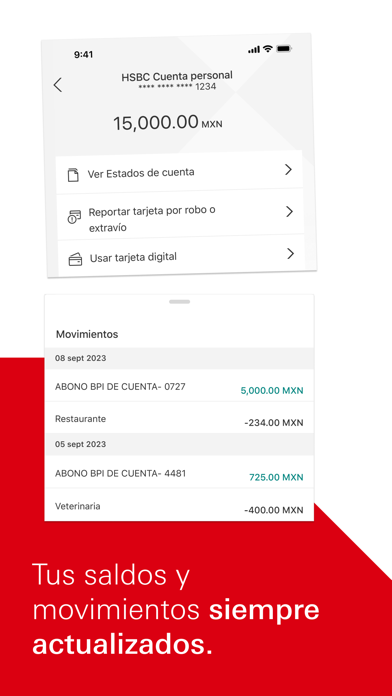 HSBC México Screenshot