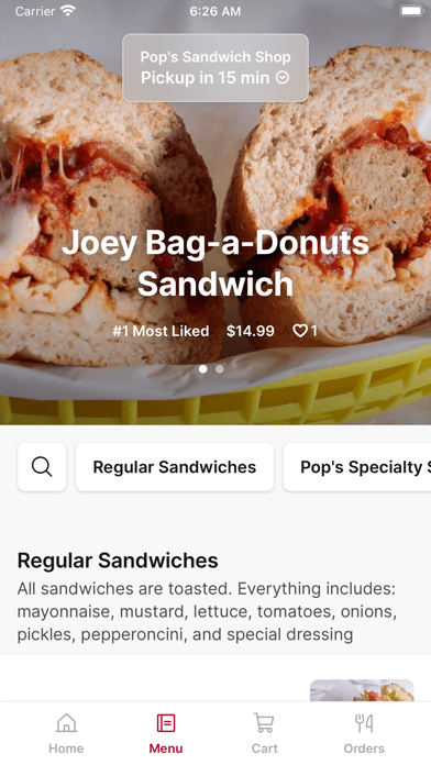 Pop's Sandwich Shop Screenshot