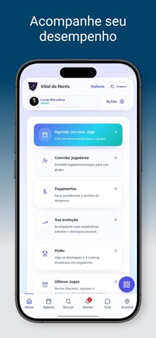 NaRede: Times, Quadra & Placar screenshot