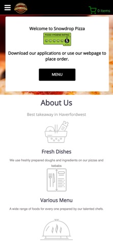 Snowdrop Pizza SA61 iPhone screenshot