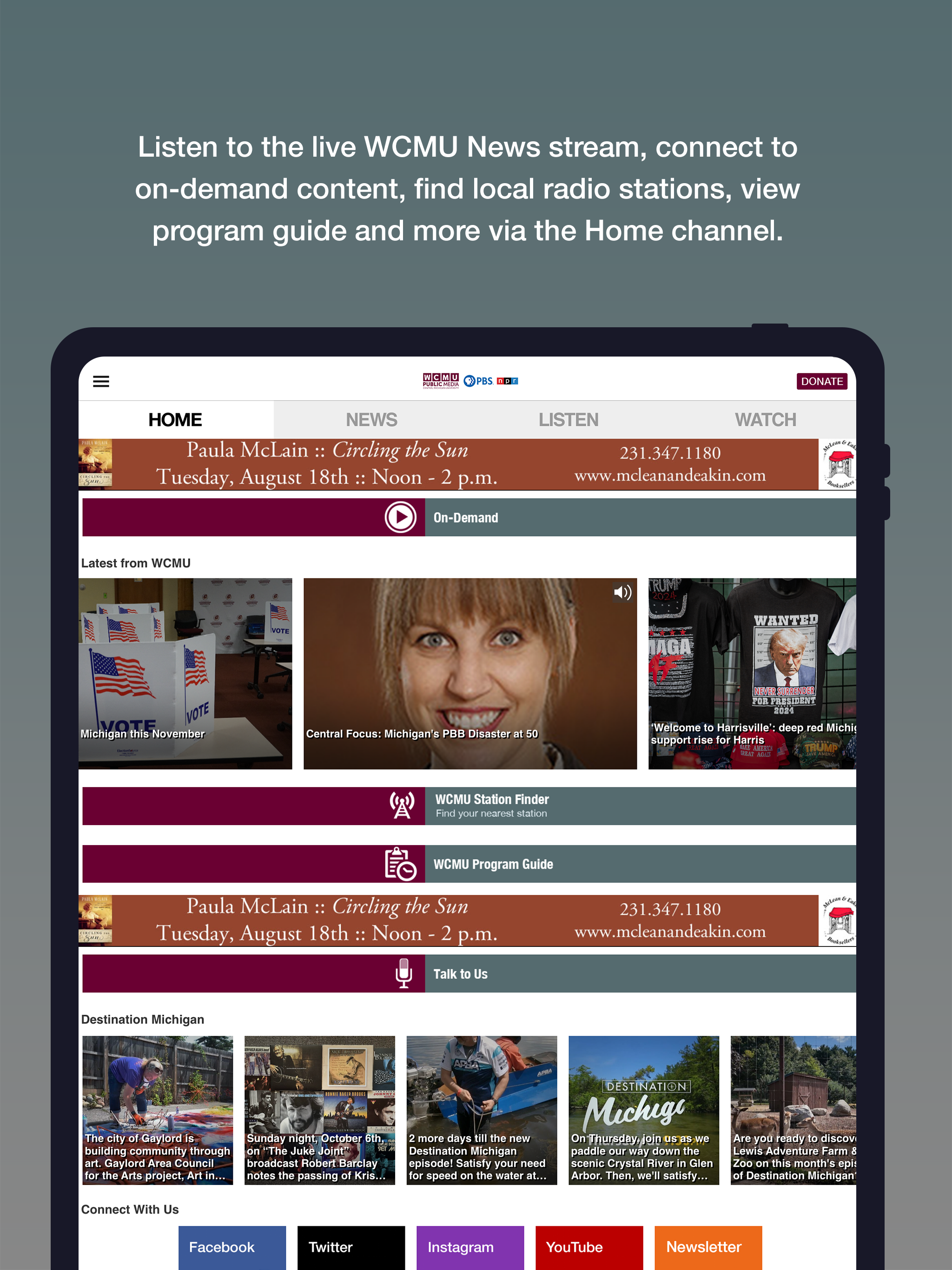 WCMU Public Media App