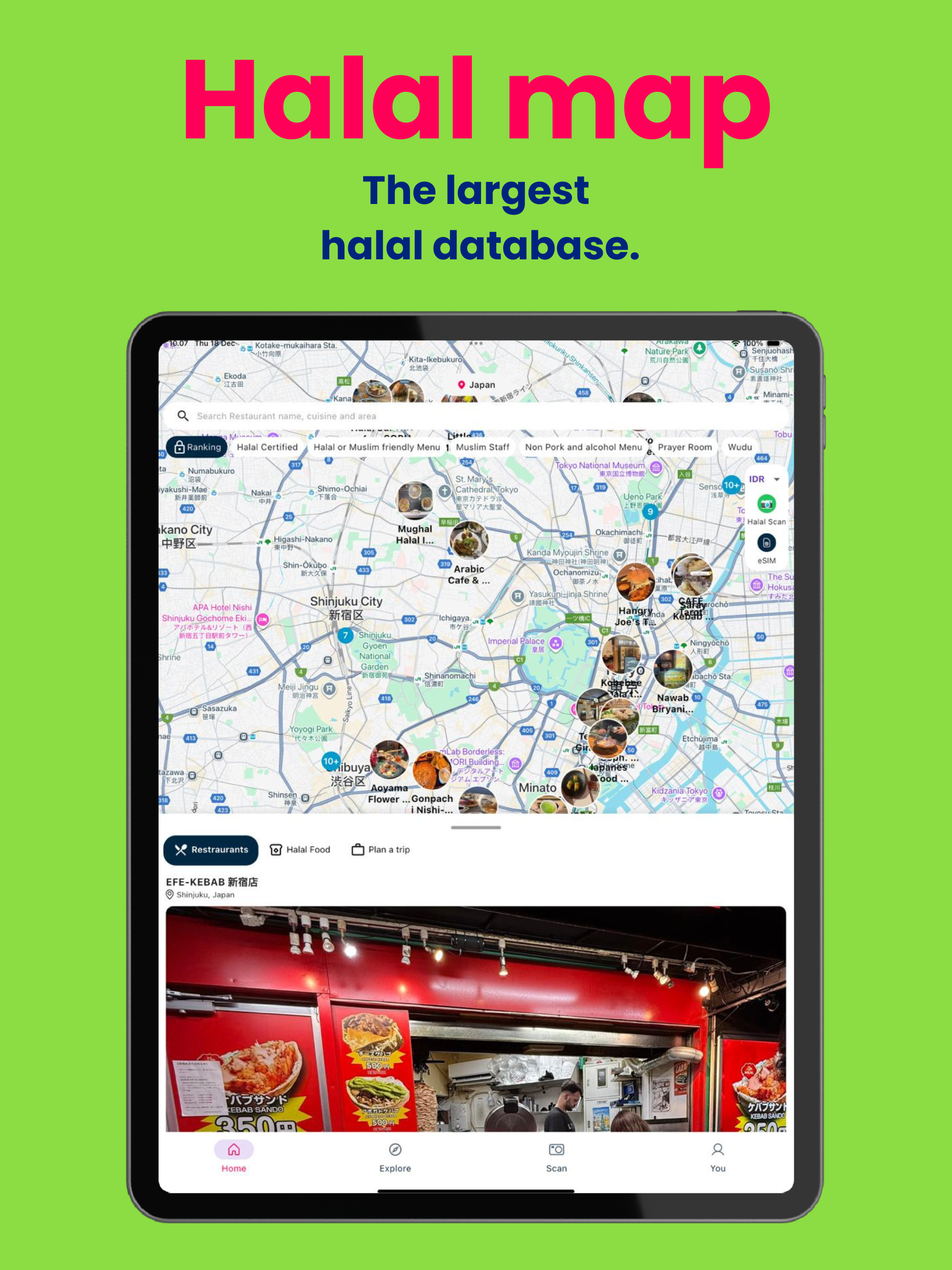 eHalal:Halal Scanner & Map