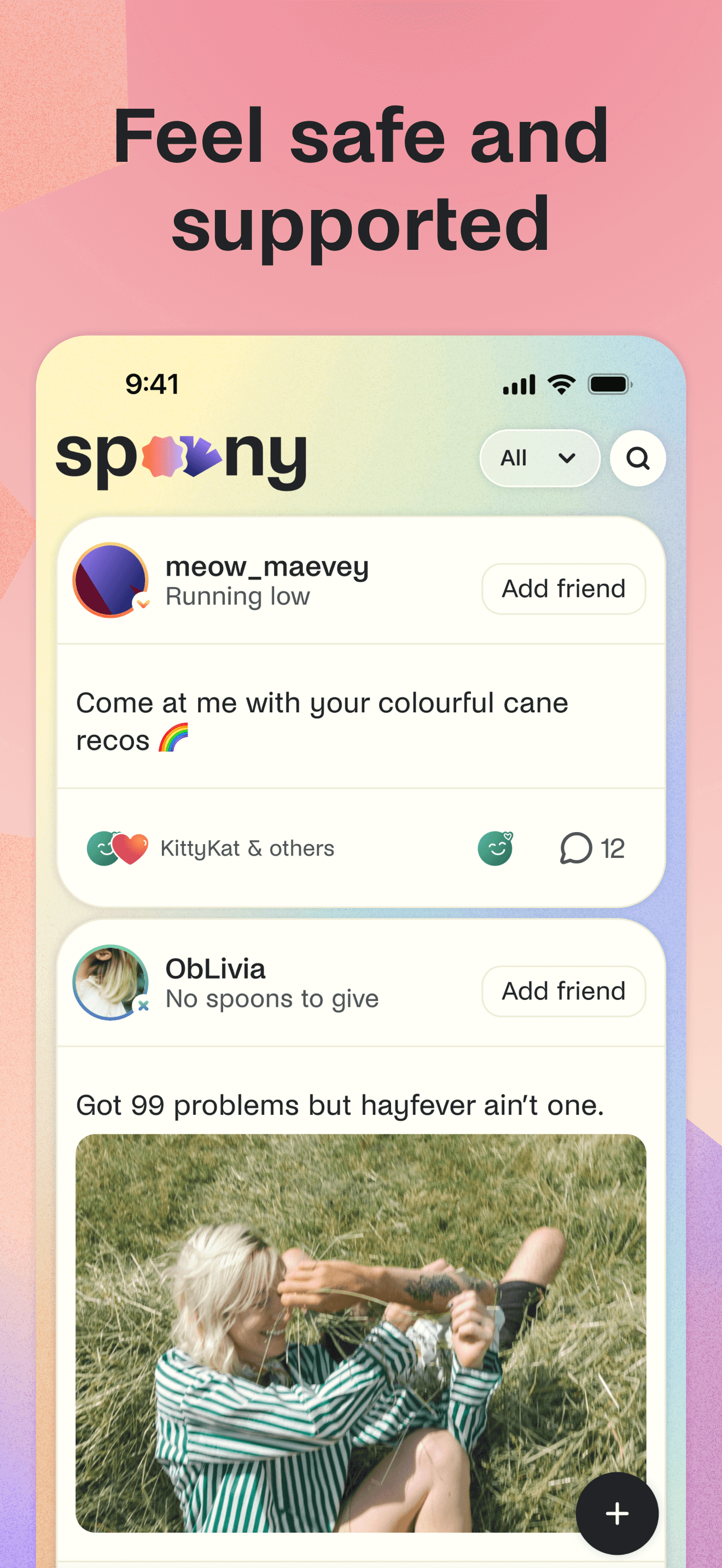 Spoony: a safe social space