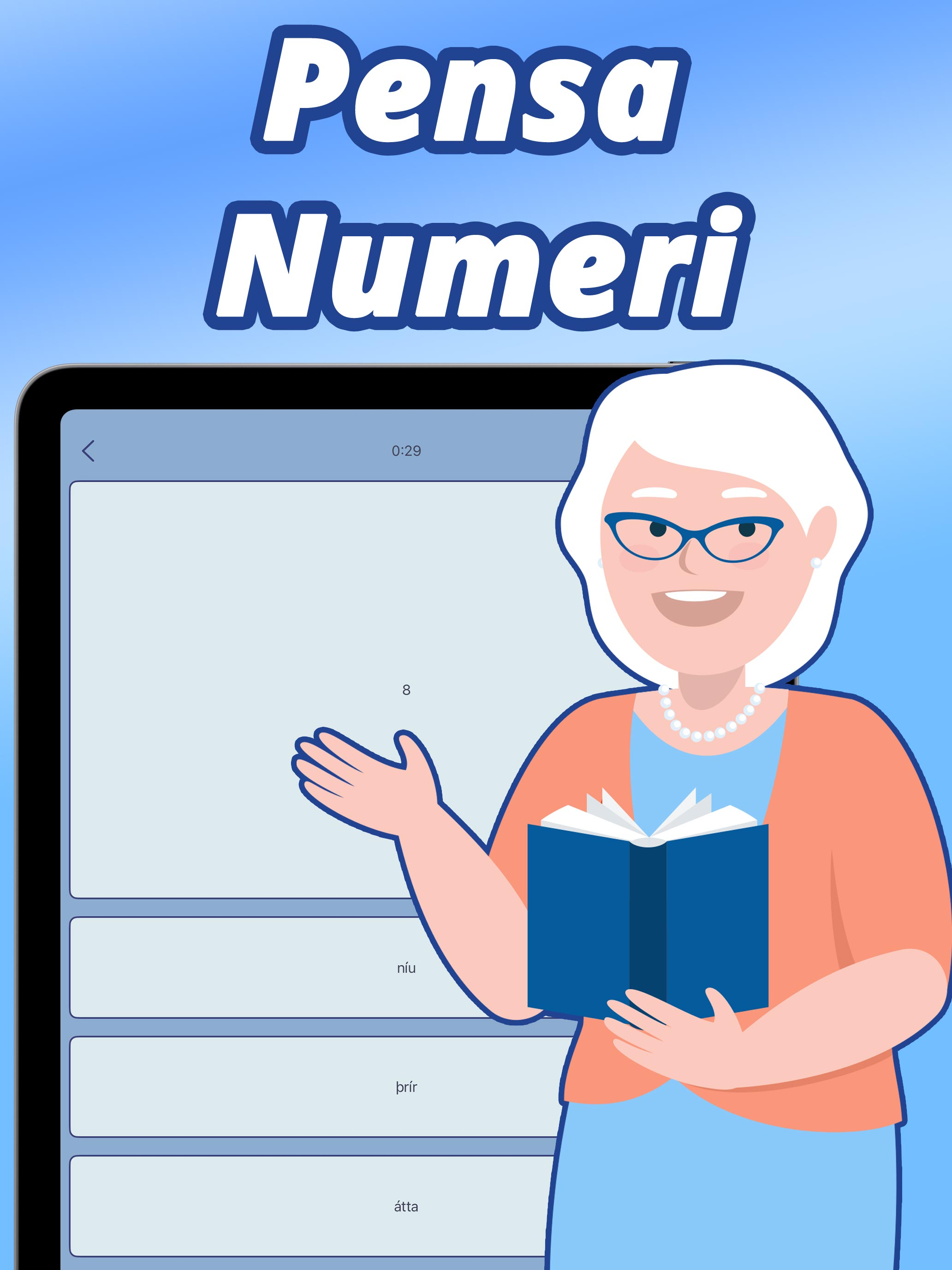 Numeri in lingua islandese