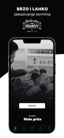 Barbershop Hardy iPhone screenshot