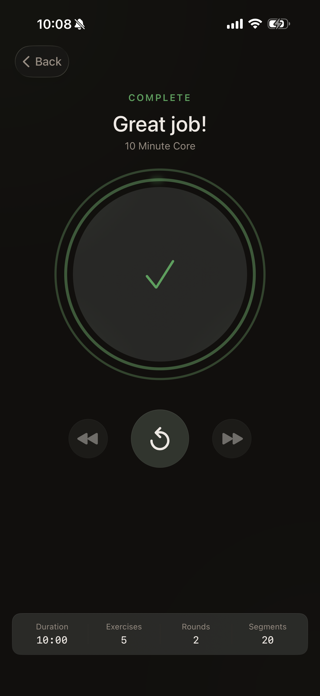 Kettlebell Interval Timer Screenshot 7 of 8