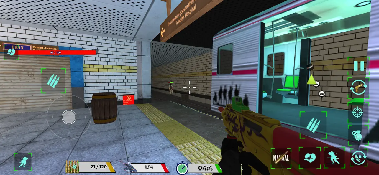 Screenshot #2 pour FF Fire Gun Shooting Games