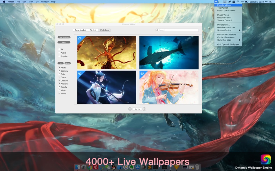 #2. Dynamic Wallpaper Engine (macOS) 由: 豪 文
