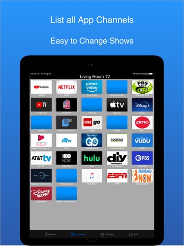 TV Remote Universal -iUniSmart iPad screenshot