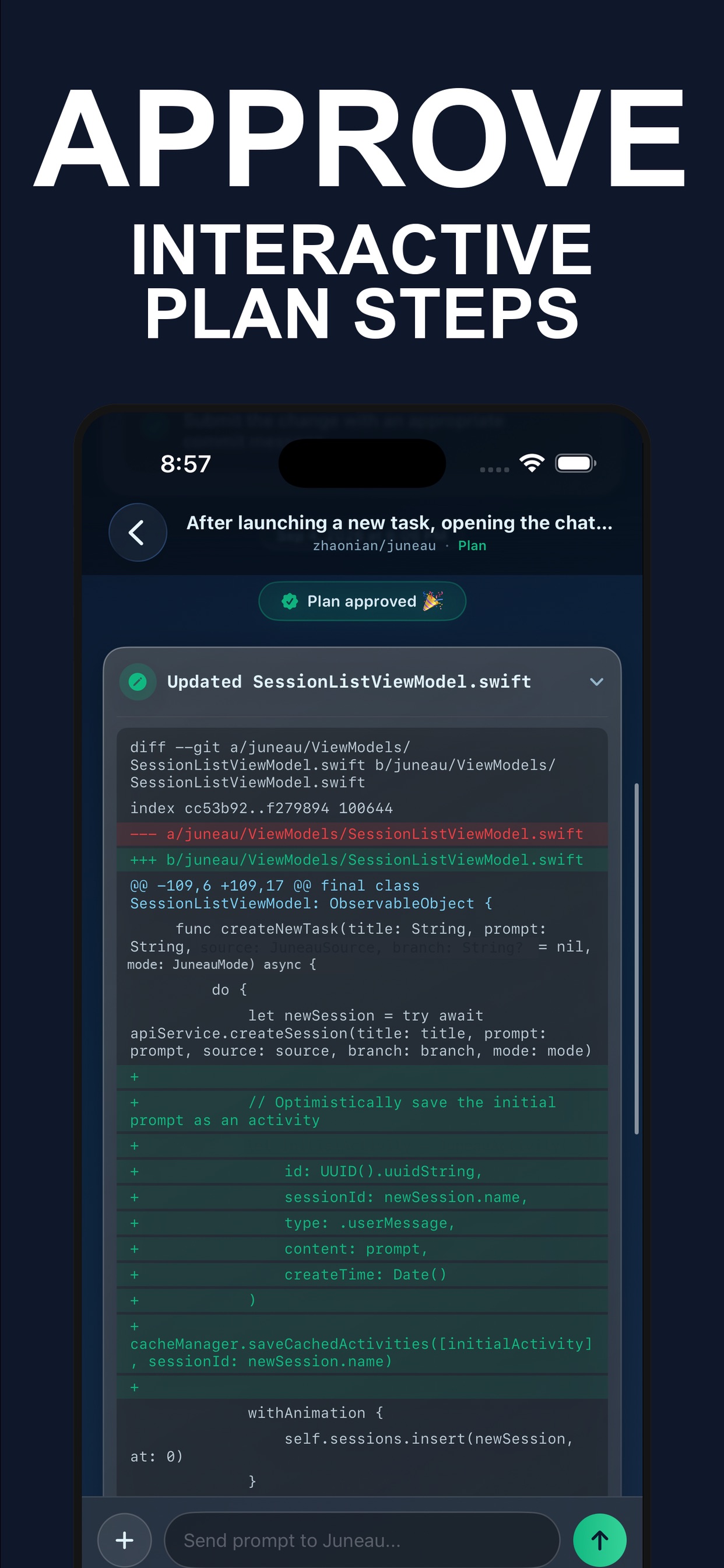 Screenshot 3 of Juneau - AI Coding Agent