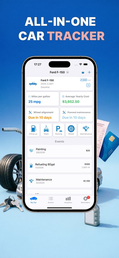 AutoStat — Car Expenses - Finance App | MWM