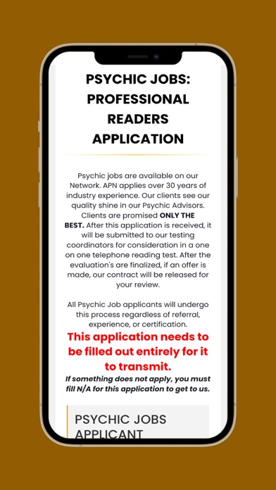 Psychic Readings on Psychic Screenshot