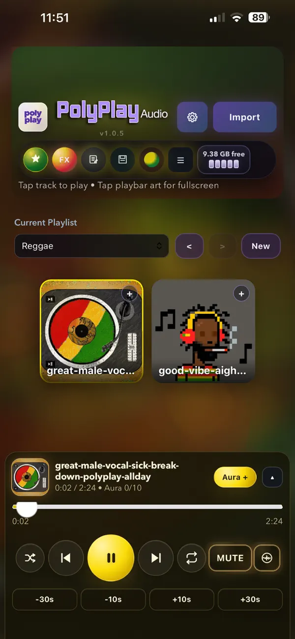 Screenshot #2 pour PolyPlay Audio