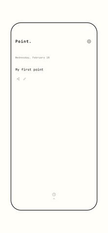 Point – One thought a day screenshot