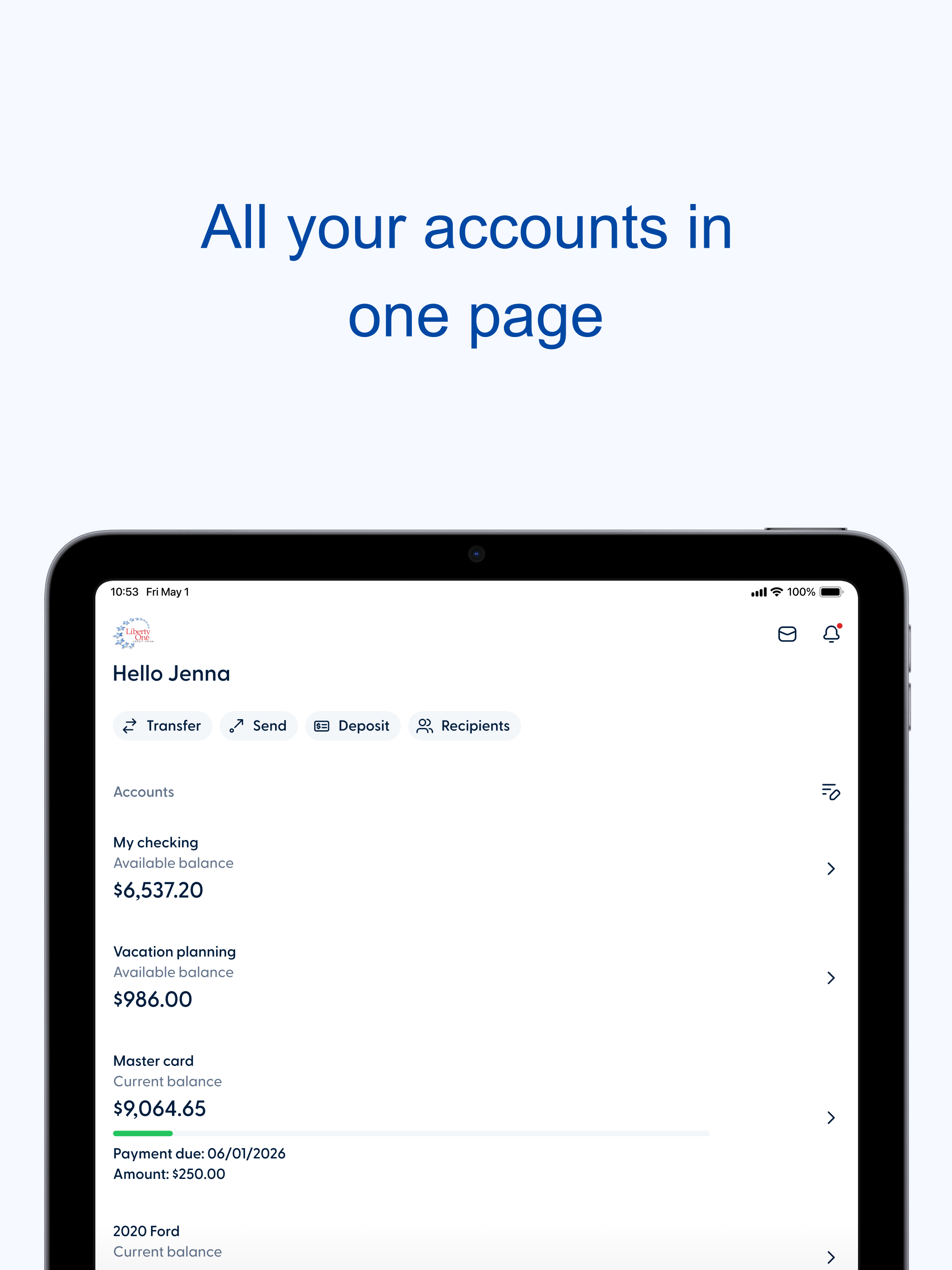 LibertyOne CU Mobile screenshot 7