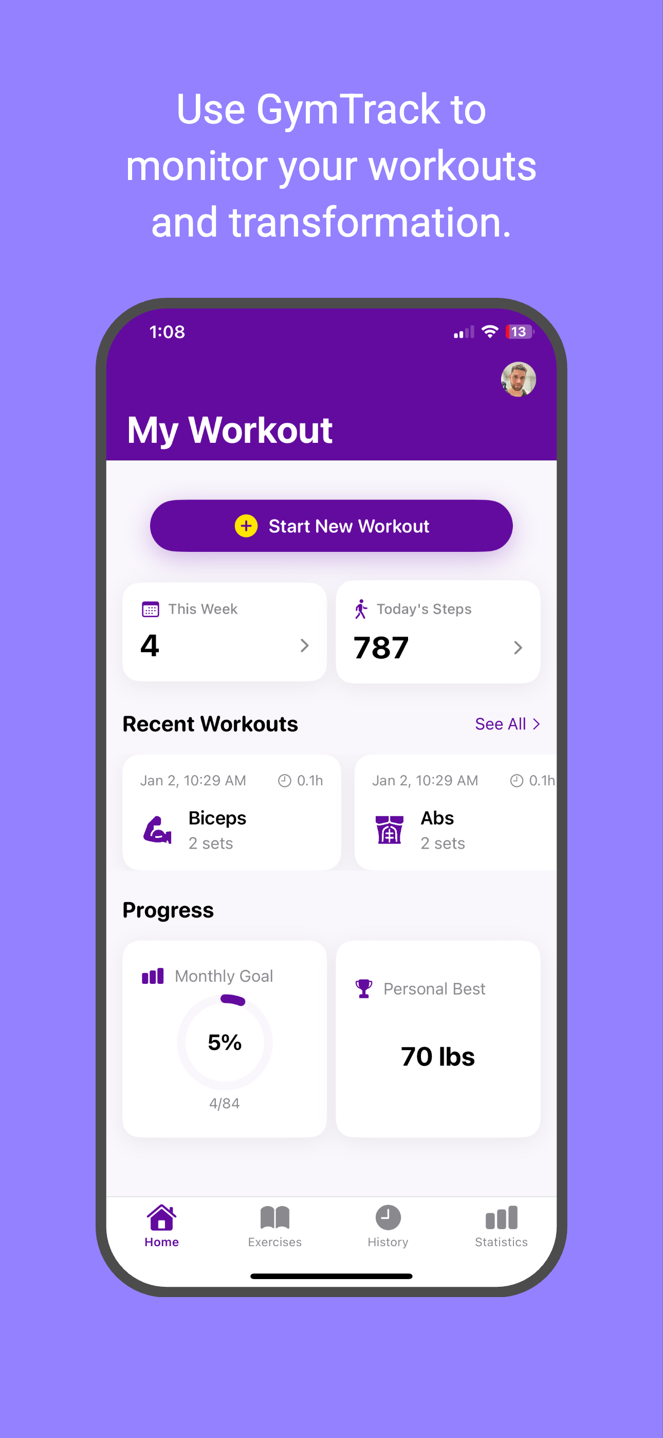 GymTrack: Track your Progress