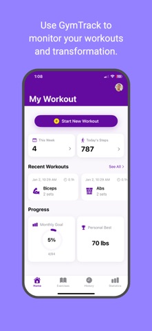 GymTrack: Track your Progress Screenshot 3 of 5