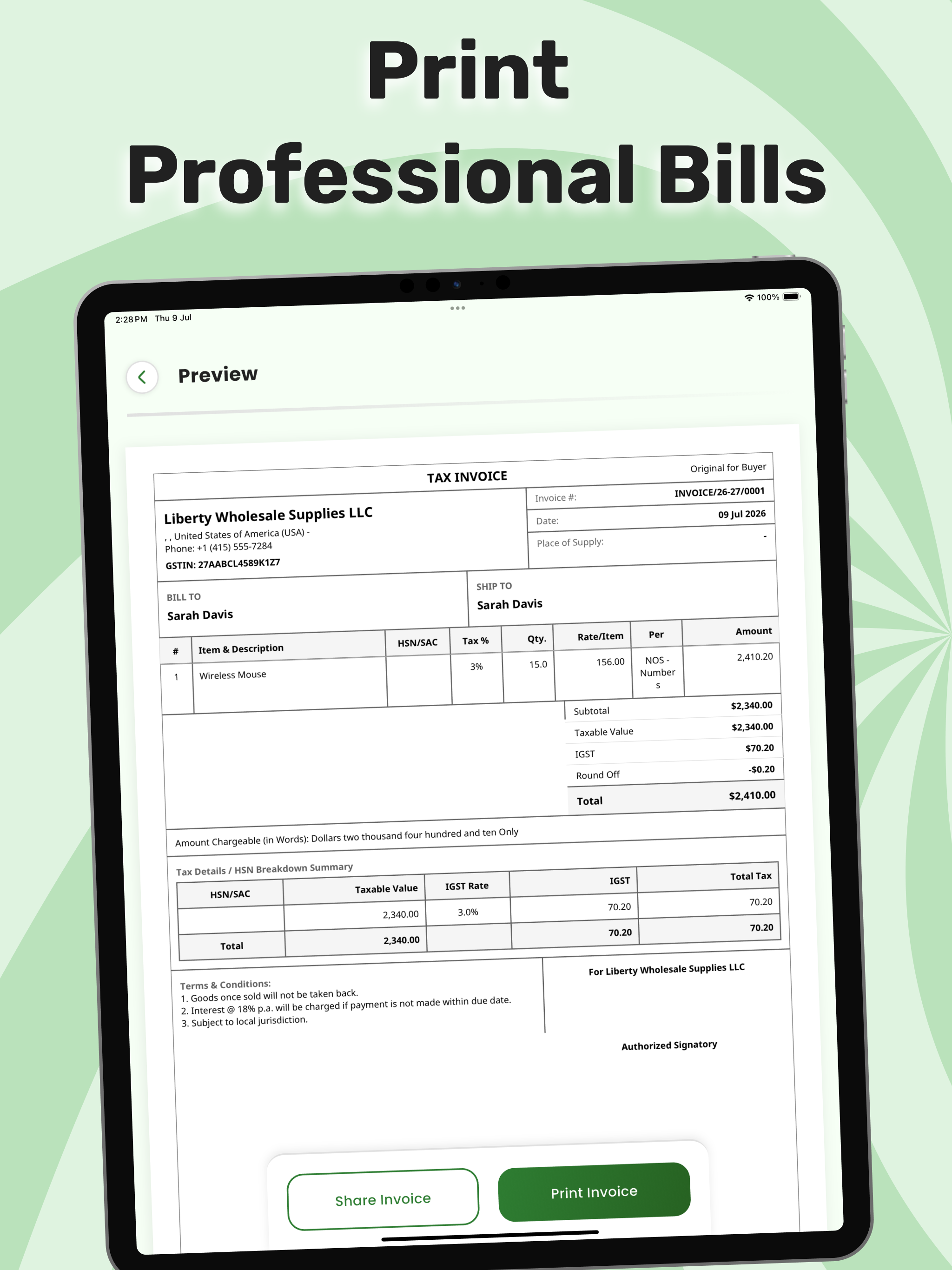 GST Billing Invoice Maker screenshot 10