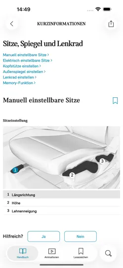 Screenshot von MINI Driver's Guide auf dem iPhone 3