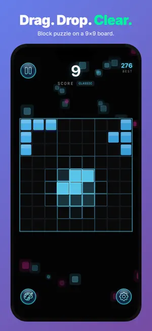 Neon Blocks! screenshot 1