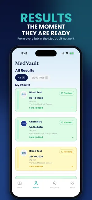 MedVault App screenshot 2