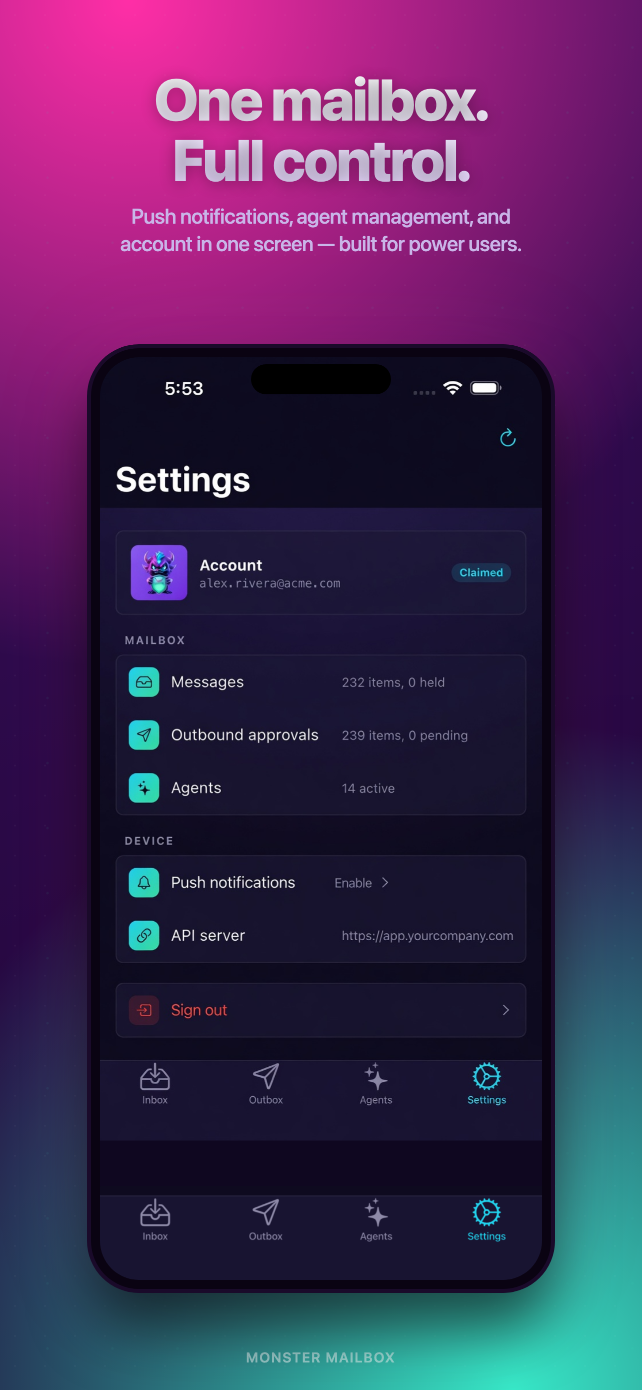 MonsterMailbox screenshot 2