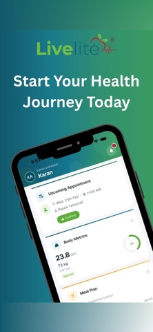 LiveLite: Fitness & Nutrition screenshot