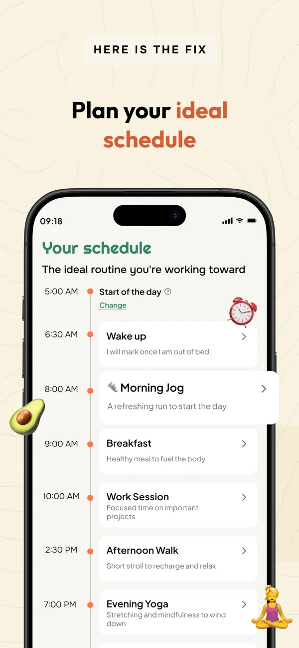 Screenshot #2 pour Aligned - Schedule Tracker