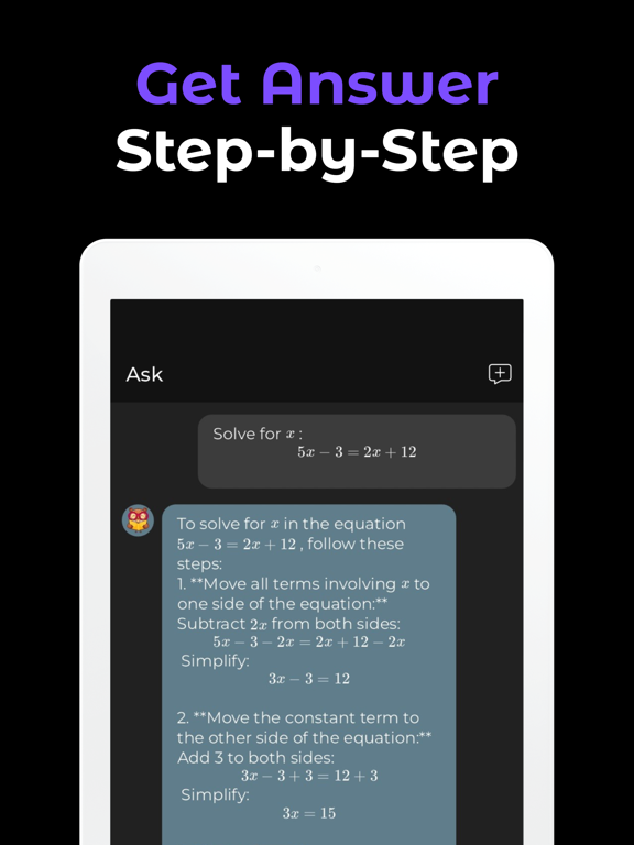 Homework AI - Scan Math Helper iPad screenshot 4 - Education app