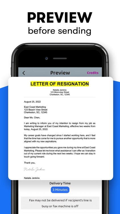 FAX from iPhone・Send Document