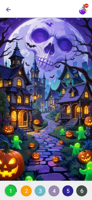 Halloween Paint by Numbers screenshot 2