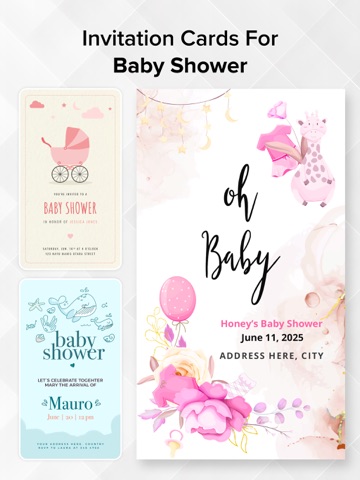 Invitation Maker : Invite Card iPad screenshot