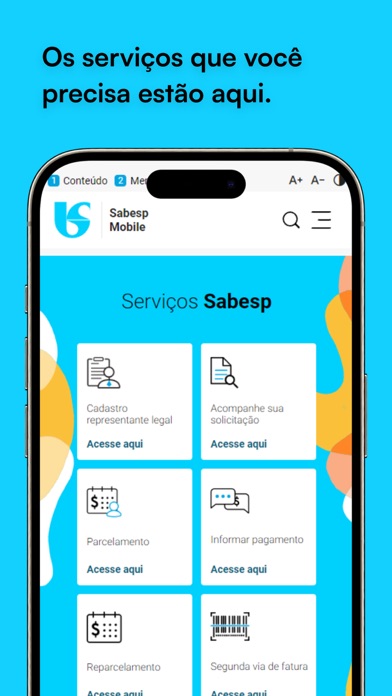 Sabesp Mobile Screenshot
