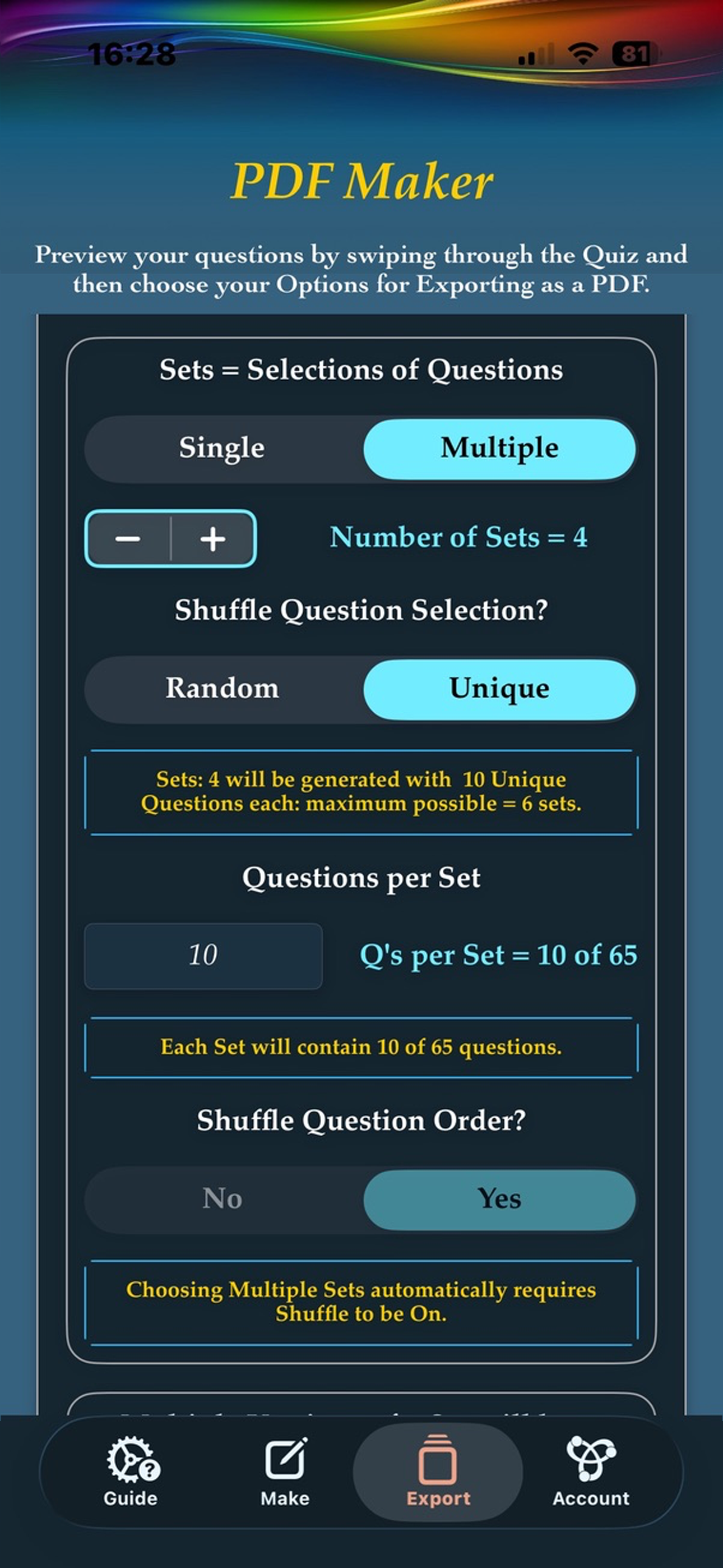 AP Chemistry Quiz & PDF Maker