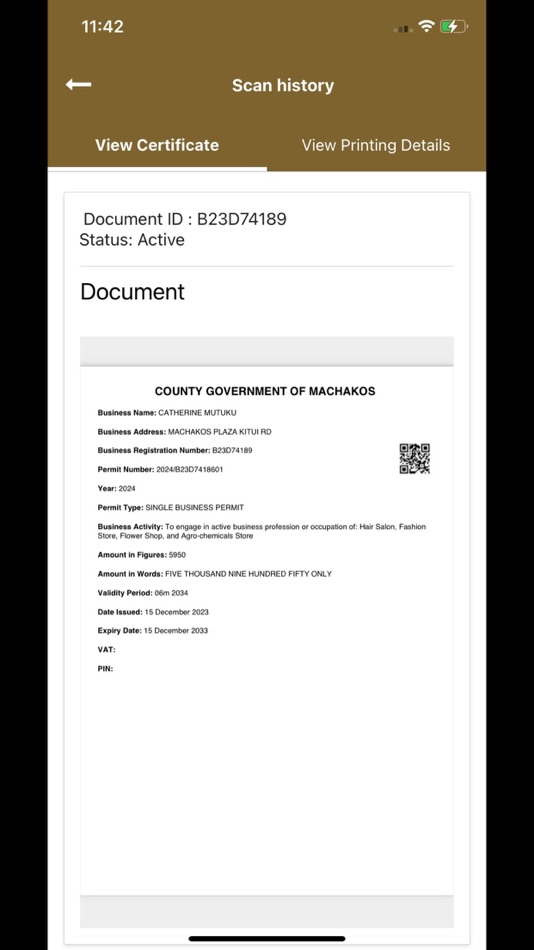 #5. Machakos SeQR Scan (iOS) Bởi: SECURITY SOFTWARE & SOLUTIONS LLP