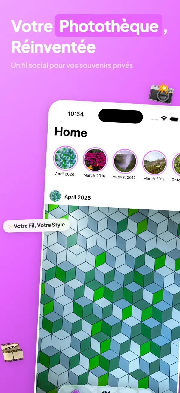 Screenshot #1 pour Flux Photos - Galerie Sociale