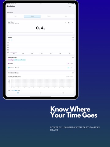 Epochy | Flexible Pomodoro iPad screenshot