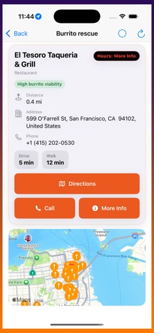 Emergency Burrito Finder Screenshot 2 of 4