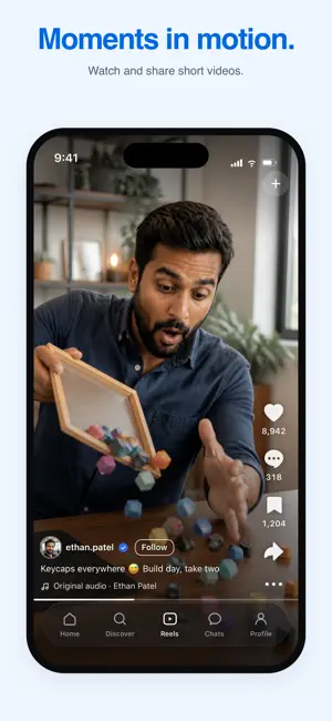 Link Messenger stories, calls screenshot 3