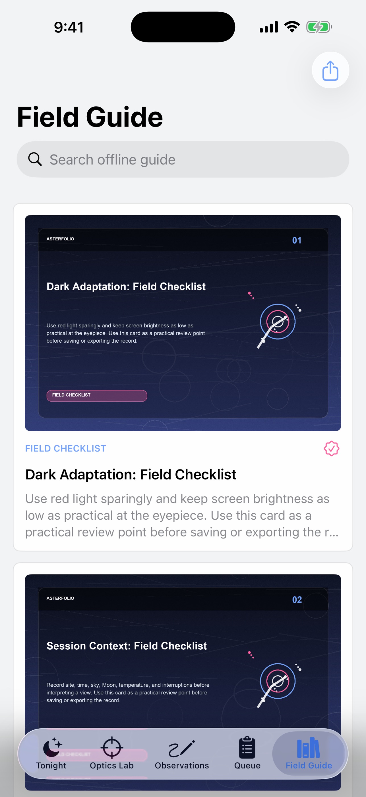 Screenshot 3 of Asterfolio: Night Notebook