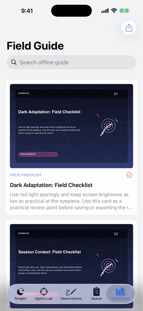 Asterfolio: Night Notebook screenshot 5