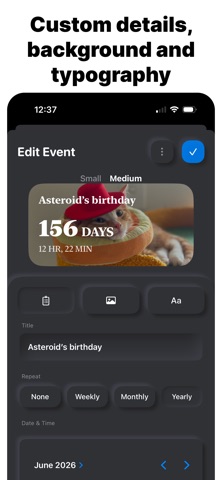 Countdown widgets - Pebble Screenshot 3 of 3