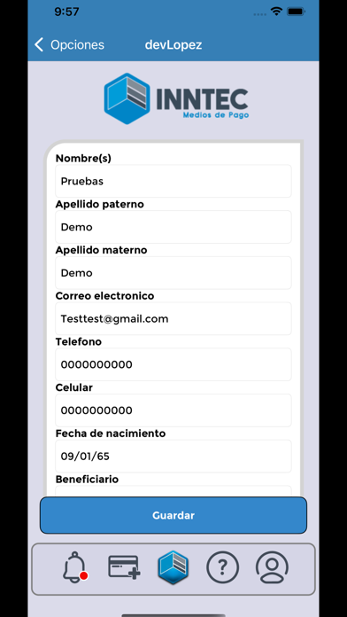 App screenshot