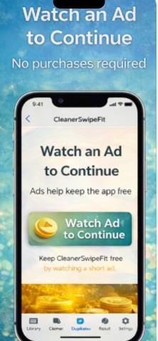 CleanerSwipeFit screenshot
